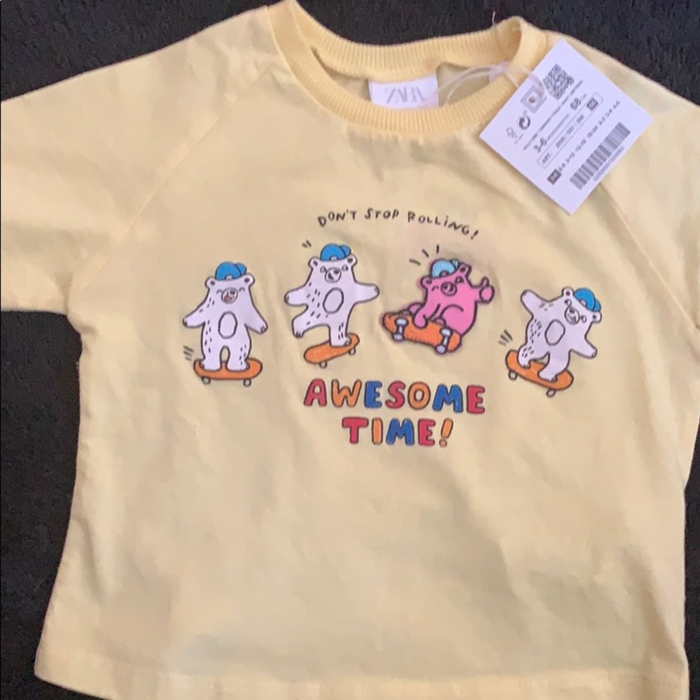 Zara Baby T-shirt 💛👶 💙